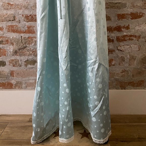 DIOR VINTAGE 80’s POLKA DOT SATIN SLIP NIGHTGOWN - Picture 7 of 11